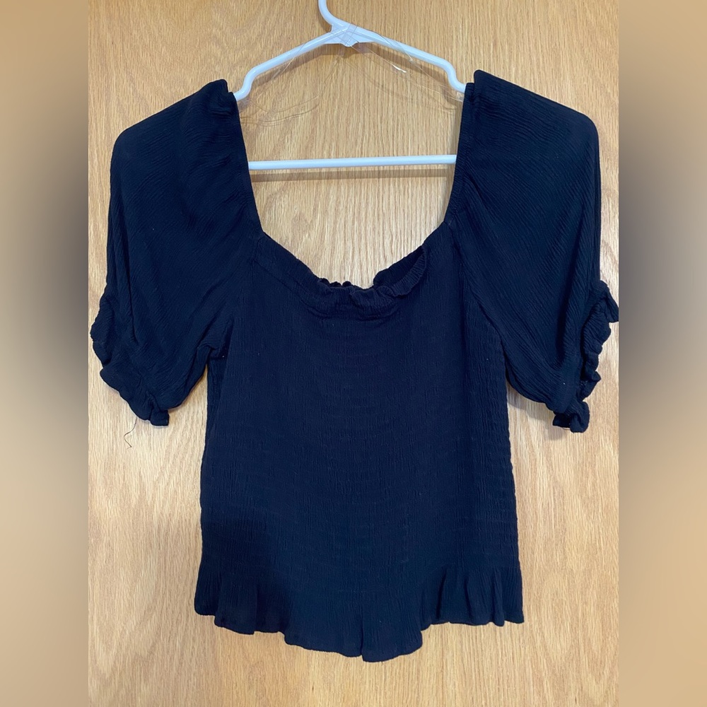 Black Crop Top Size small worn once